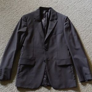 Prada men's black and grey wool jacket 48